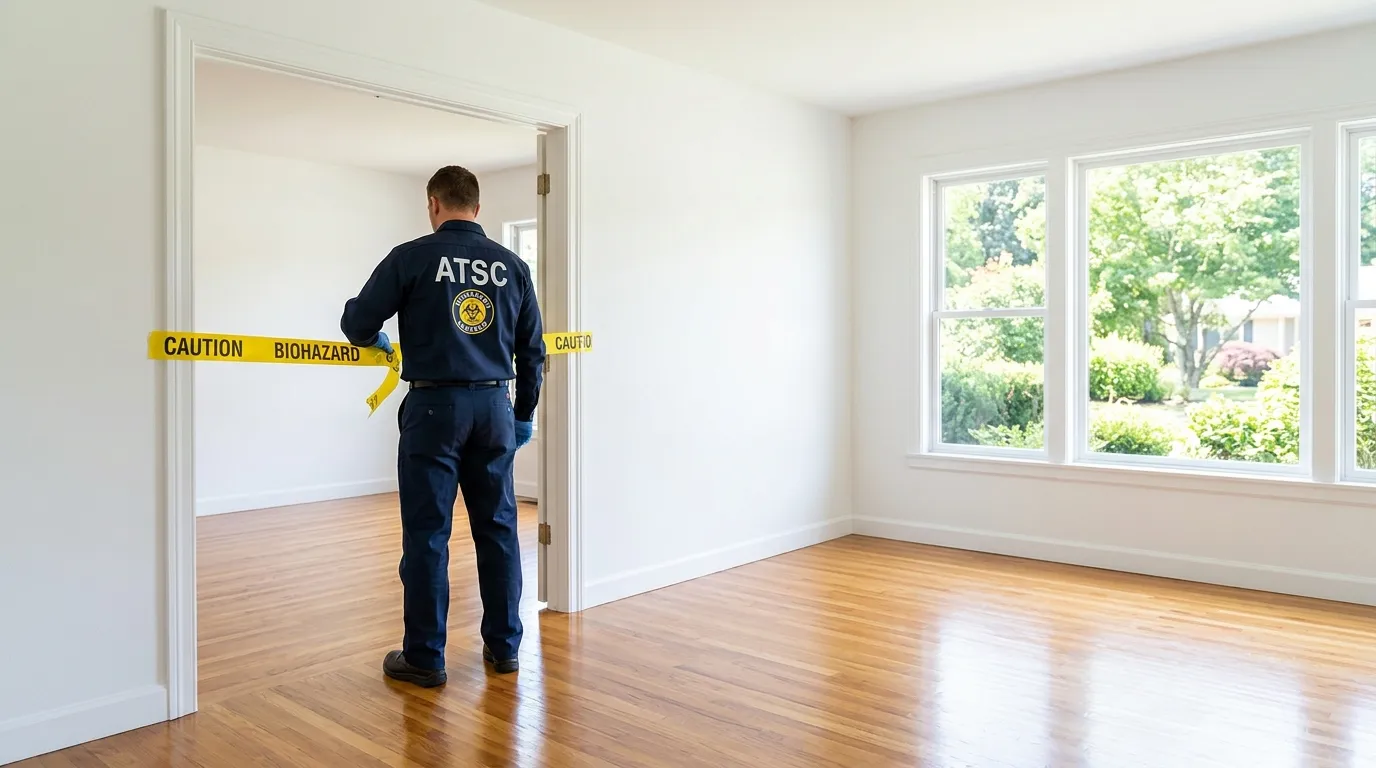 Certified biohazard cleanup crew performing Trauma Scene Cleanup in Fruit Heights